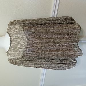Stunning Glitter Python Print Blouse